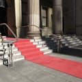 Red Carpet theater entrance door celebrity awards Royalty Free Stock Photo