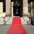 Red Carpet theater entrance door celebrity awards Royalty Free Stock Photo