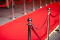 Long Red Carpet -  is traditionally used to mark the route taken by heads of state on ceremonial and formal occasions Royalty Free Stock Photo