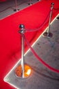 Red Carpet -  is traditionally used to mark the route taken by heads of state on ceremonial and formal occasions Royalty Free Stock Photo