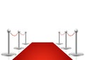 Red carpet vector illustration. Awards show background