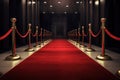 A red carpet for VIPs to an event Royalty Free Stock Photo