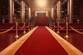 A red carpet for VIPs to an event Royalty Free Stock Photo