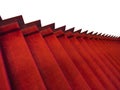Red carpeted staircase