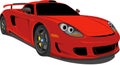Red Carrera Race Car Royalty Free Stock Photo