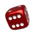 Red casino dice Royalty Free Stock Photo