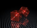 Red casino dices Royalty Free Stock Photo