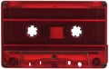 Red cassette tape Royalty Free Stock Photo