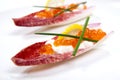 Red Caviar Canape Royalty Free Stock Photo