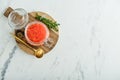 Red caviar in the glass jar Royalty Free Stock Photo