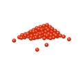 Red Caviar Salmon Roe on White Background Royalty Free Stock Photo