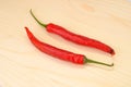 Red cayenne chili pepper Royalty Free Stock Photo