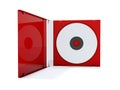 Red cd box Royalty Free Stock Photo