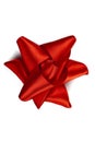 Red celebratory bow