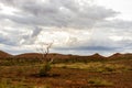 Red center in the Australian desert, outback in Northern Territory, Australia Royalty Free Stock Photo