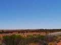 The red centre or Lasseter highway Royalty Free Stock Photo