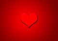 Red centred love heart background Royalty Free Stock Photo