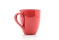 red ceramic mug Royalty Free Stock Photo