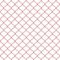 Red chainlink fence Royalty Free Stock Photo