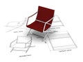 Red chair design
