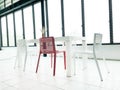 Red chair in white Royalty Free Stock Photo