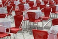 Red chairs Royalty Free Stock Photo