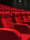 Red Chairs Theater Seating Royalty Free Stock Photo