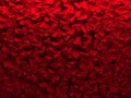 Red Chaotic Cubes Wall Background