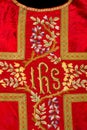 Red chasuble