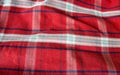 Red Checked Fabric Background Royalty Free Stock Photo