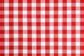 Red checked tablecloth Royalty Free Stock Photo