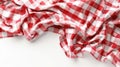 The red checkered fabric.AI generated image Royalty Free Stock Photo