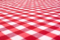 Red checkered tablecloth Royalty Free Stock Photo
