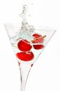 Red Cherry cocktail splash