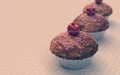 Red Cherry cupcakes, muffins, vintage look