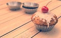 Red Cherry cupcakes, muffins, vintage look