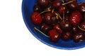 Red cherry on the saucer Royalty Free Stock Photo