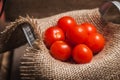 Beautiful red tomatoes. Top view. Tomatoes pattern background Royalty Free Stock Photo