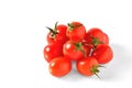 Red cherry tomatoes on white background, isolate Royalty Free Stock Photo