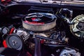 Red 1968 Chevrolet Chevelle SS displayed at the Muscle Car City museum