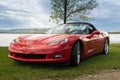 Red Chevrolet Corvette 2005 car