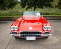 Red 1959 Chevrolet Corvette classic car Royalty Free Stock Photo