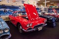 Red 1962 Chevrolet corvette convertible displayed at the Muscle Car City museum Royalty Free Stock Photo