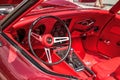 Red 1969 Chevrolet corvette stingrayconvertible at the 10th Annual Classic Car and Craft Show