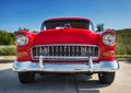 Red 1955 Chevrolet 210 Royalty Free Stock Photo