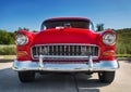 Red 1955 Chevrolet 210