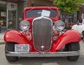 1933 Red Chevy Coupe Front View