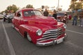 Red Chevy Fleetline Classic Car