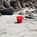 Red child bucket