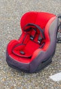 Red Child Car Seat Royalty Free Stock Photo